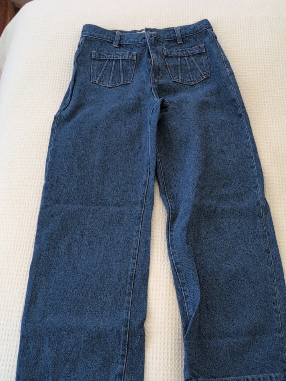 Madewell Dark Blue Wide-Leg Jeans